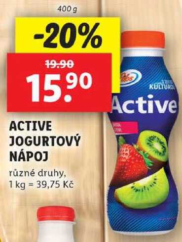 ACTIVE JOGURTOVÝ NÁPOJ, 400 g