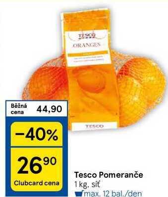 Tesco Pomeranče, 1 kg