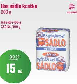 Ilsa sádlo kostka 200 g 