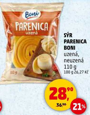 SÝR PARENICA BONI uzená, neuzená, 110 g 