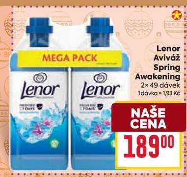 Lenor Aviváž Spring Awakening 2× 49 dávek 