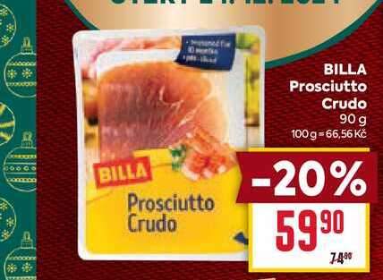 BILLA Prosciutto Crudo 90g