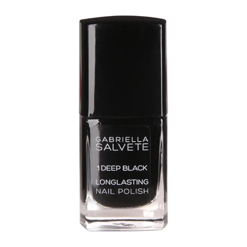 Gabriella Salvete Lak na nehty Enamel 01 Deep Black, 1 ks