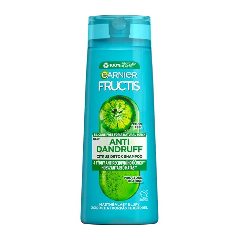 Fructis Šampon Antidandruff pro mastné vlasy s lupy Citrus Detox, 250 ml