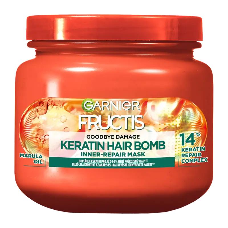 Fructis Maska na vlasy Goodbye Damage Keratin Hair Bomb, 320 ml