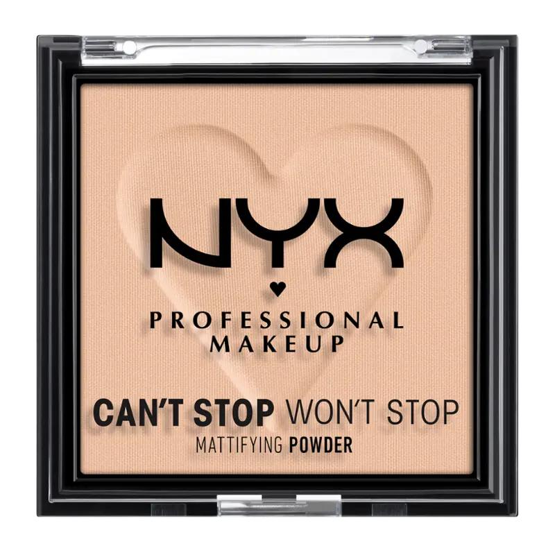 NYX Professional Makeup Pudr Can't Stop Won't Stop Mattifying Medium, 1 ks