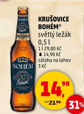 KRUŠOVICE BOHÉM, 0,5 l 