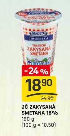 JČ ZAKYSANÁ SMETANA 18% 180 g