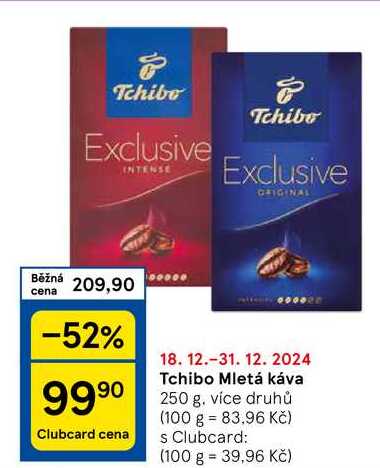 Tchibo Mletá káva, 250 g