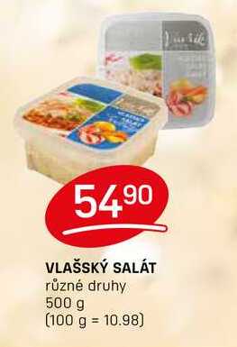 VLAŠSKÝ SALÁT různé druhy 500 g