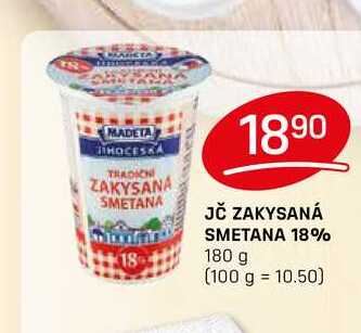 JČ ZAKYSANÁ SMETANA 18% 180 g