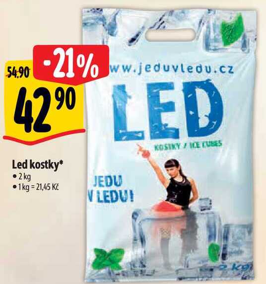 Led kostky, 2 kg •