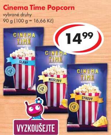 Cinema Time Popcorn, 90 g