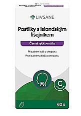 LIVSANE Pastilky s islandským lišejníkem 40 pastilek