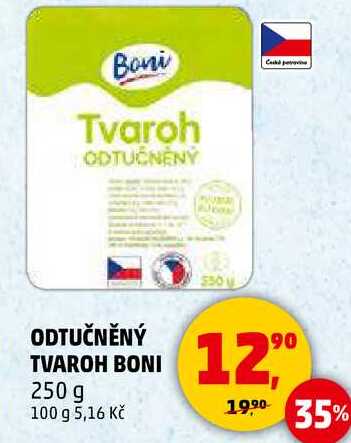 ODTUČNĚNÝ TVAROH BONI, 250 g