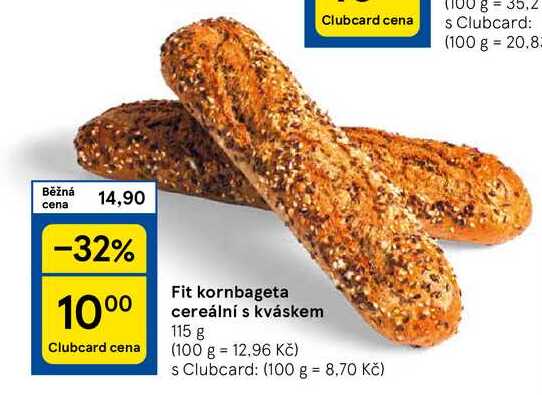 Fit kornbageta cereální s kváskem, 115 g 