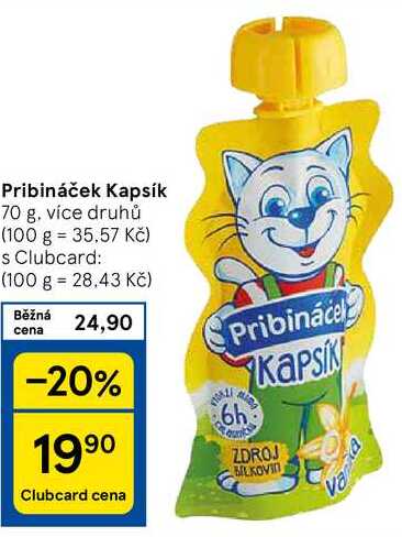 Pribináček Kapsík 70 g, více druhů 