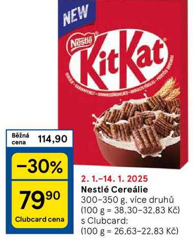 Nestlé Cereálie, 300-350 g, více druhů