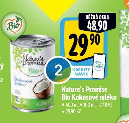   Nature's Promise Bio Kokosové mléko 400 ml 