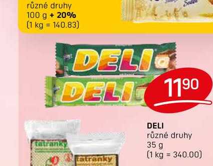 DELI různé druhy 35 g