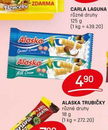 ALASKA TRUBIČKY různé druhy 18 g 