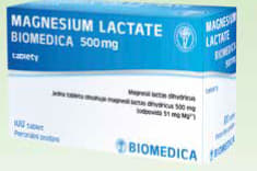 MAGNESIUM LACTATE BIOMEDICA 500 mg 100 tablet