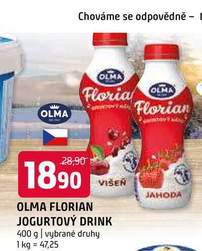 Olma Florian jogurtový drink 400g