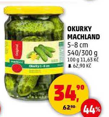 OKURKY MACHLAND 5-8 cm, 540/300 g