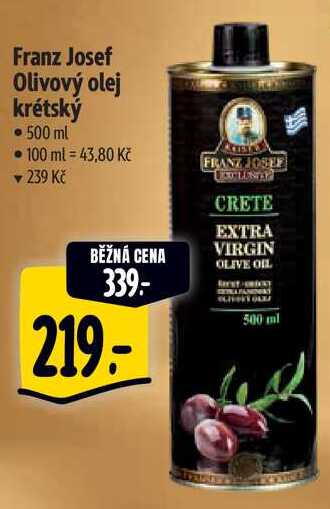 Franz Josef Olivový olej krétský, 500 ml 