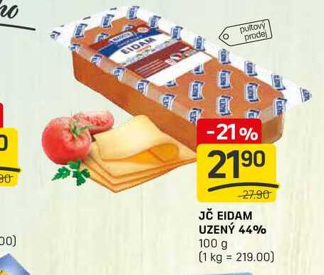 JČ EIDAM UZENÝ 44% 100 g