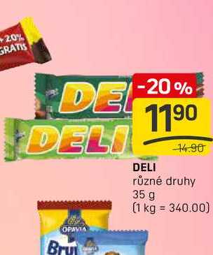 DELI různé druhy 35 g 