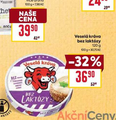 Veselá kráva bez laktózy 120 g 