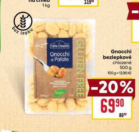 Gnocchi bezlepkové chlazené 500 g