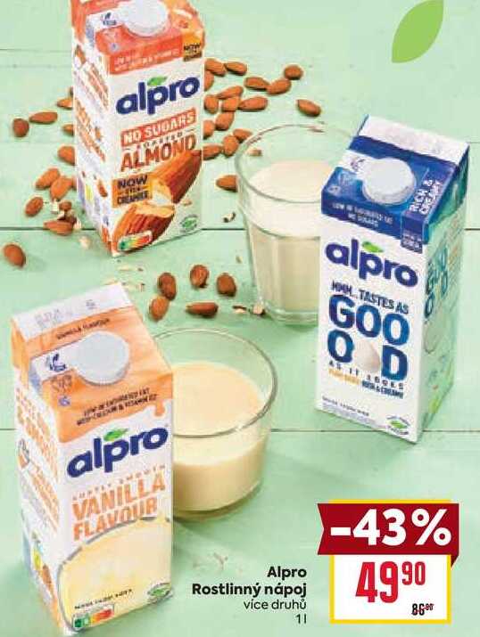 Alpro Rostlinný nápoj více druhů 1l