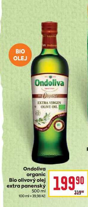 Ondoliva organic Bio olivový olej extra panenský 500 ml 