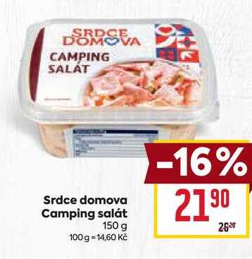 Srdce domova Camping salát 150 g