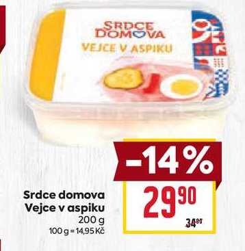 Srdce domova Vejce v aspiku 200 g