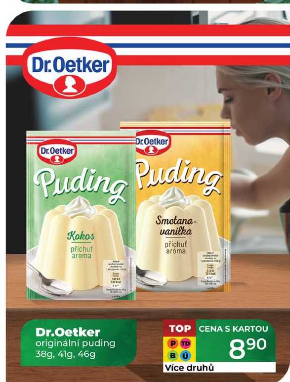 Dr.Oetker originální puding 38g, 41g, 46g  