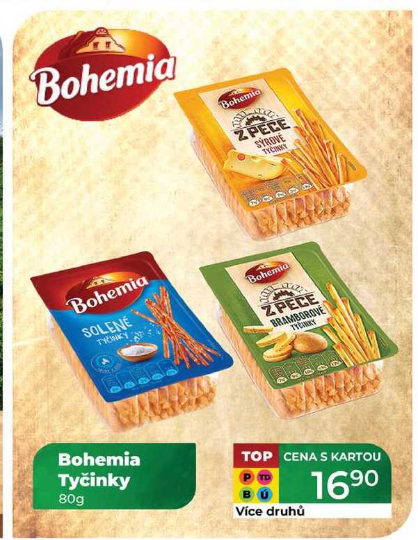 Bohemia Tyčinky 80g