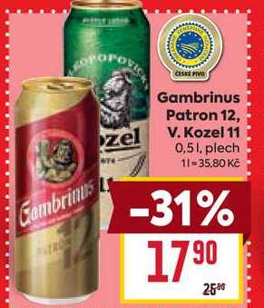 V. Kozel 11 0,51, plech