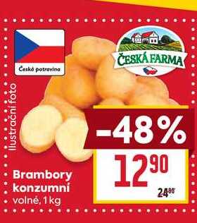 Brambory konzumní volné, 1 kg