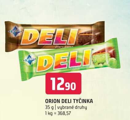 Orion deli tyčinka 35 g vybrané druhy 