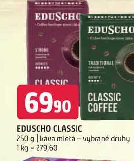 Eduscho classic 250 g káva mletá vybrané druhy