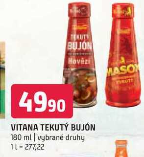 Vitana tekutý bujón 180ml, vybrané druhy