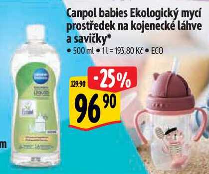 Canpol babies Ekologický mycí prostředek na kojenecké láhve a savičky, 500 ml 