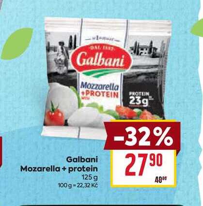 Galbani Mozarella + protein 125 g 