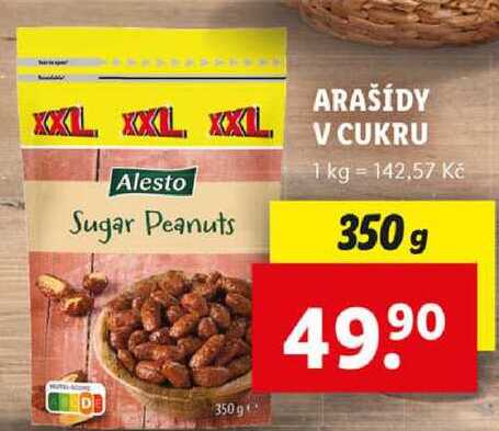 ARAŠÍDY V CUKRU, 350 g