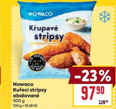 Nowaco Kuřecí stripsy obalované 500 g