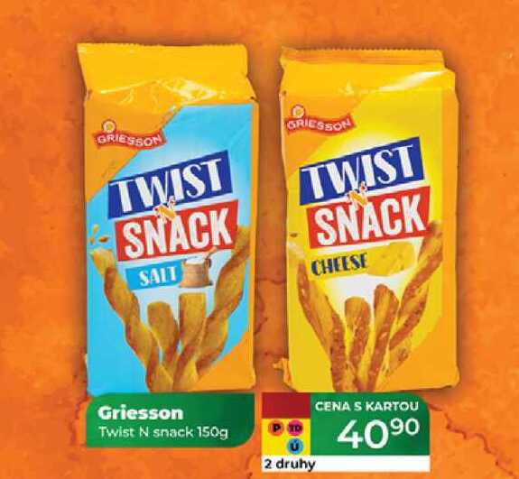 Griesson Twist N snack 150g 