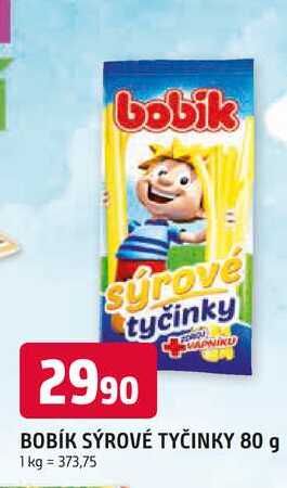 BOBÍK SÝROVÉ TYČINKY 80 g 